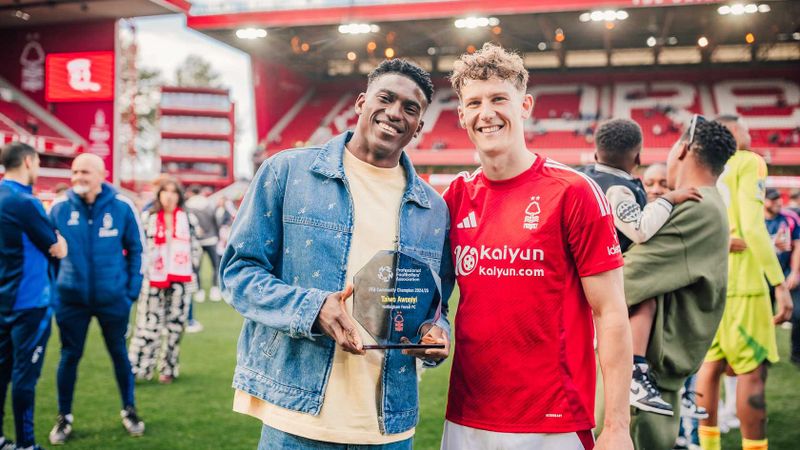 Awoniyi named Forest's 24/25 Community Champion ❤️
