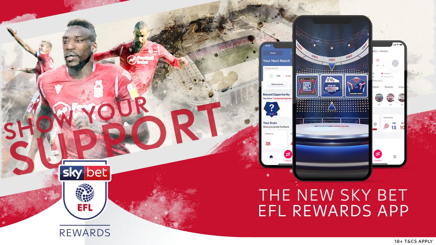 Track every ground, Forest goal and game with Sky Bet EFL Rewards