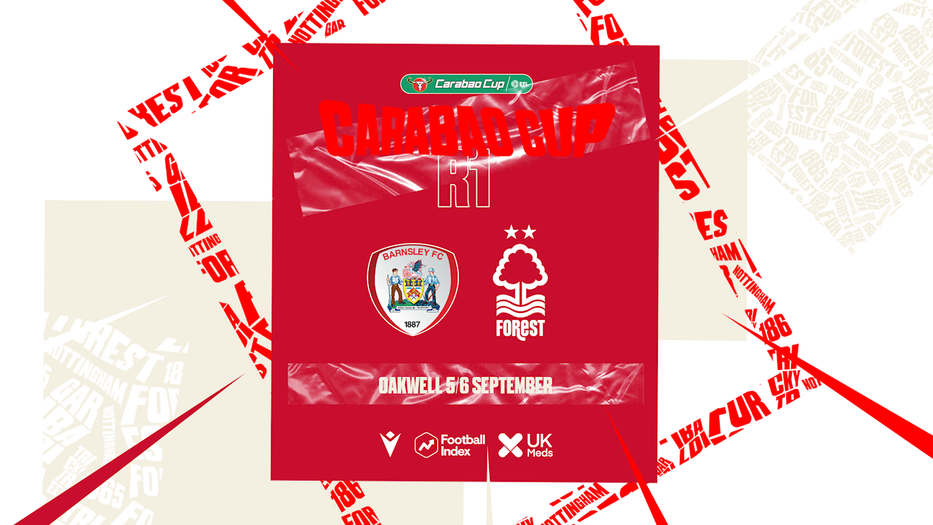 Forest to travel to Barnsley in Carabao Cup first round