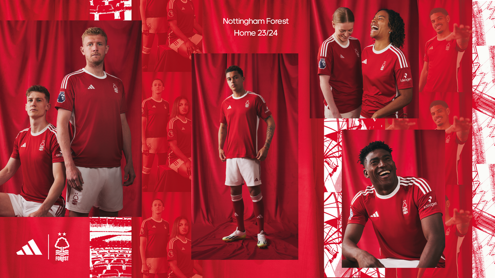 Nottingham Forest FC Forest launch 2023/24 adidas home kit