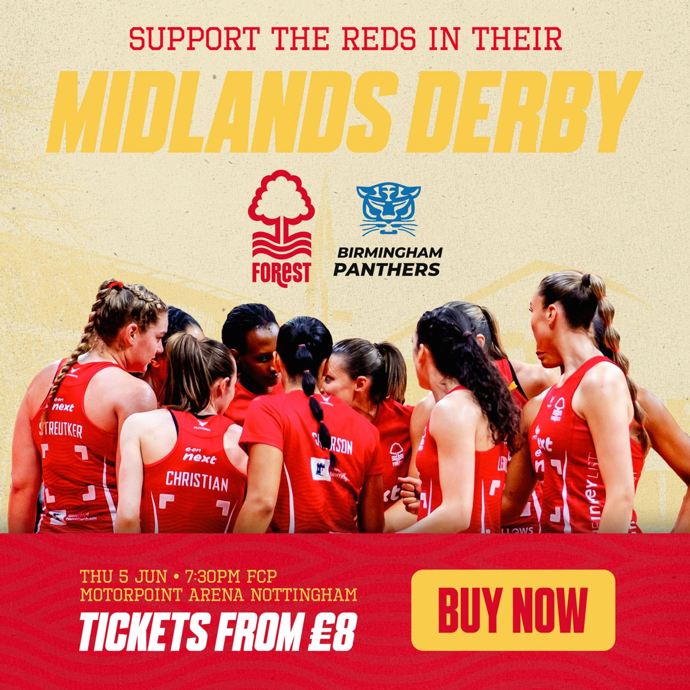 Forest Netball vs Birmingham Panthers